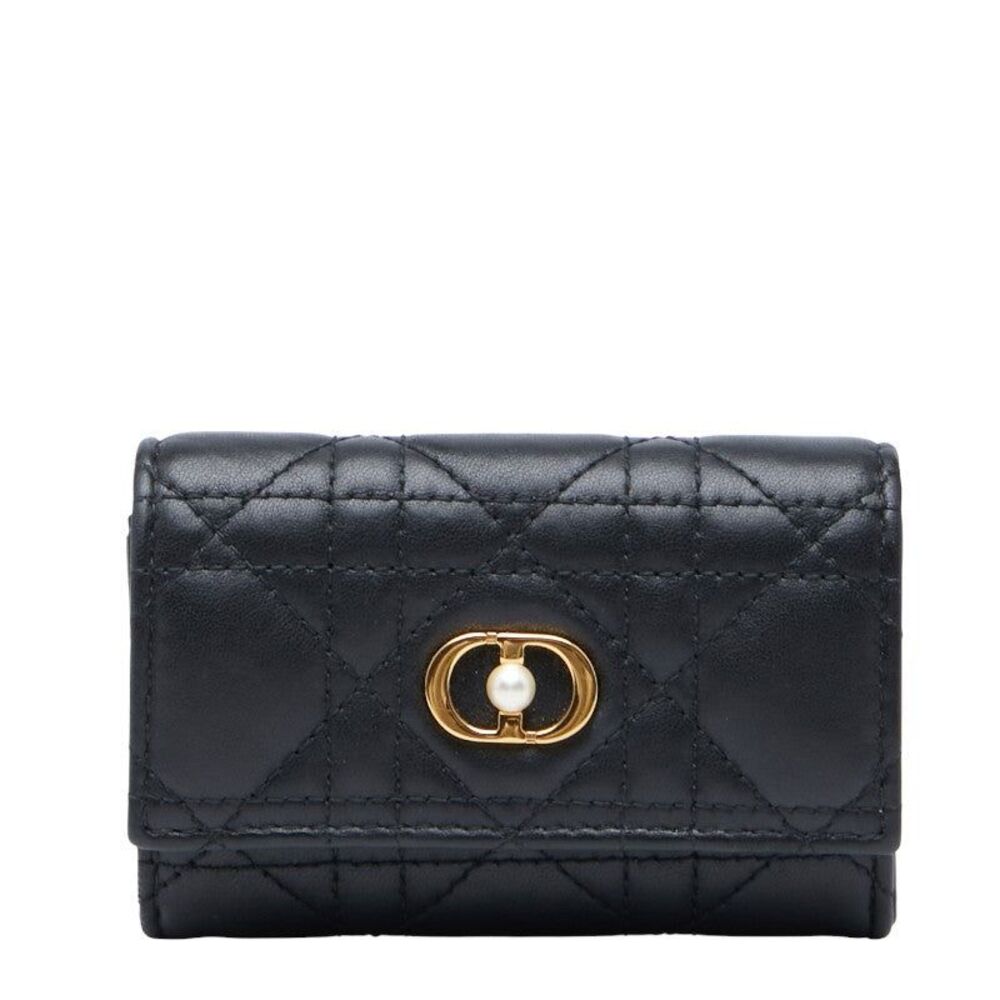 Dior Jolie Glycine Cannage Lambskin Wallet